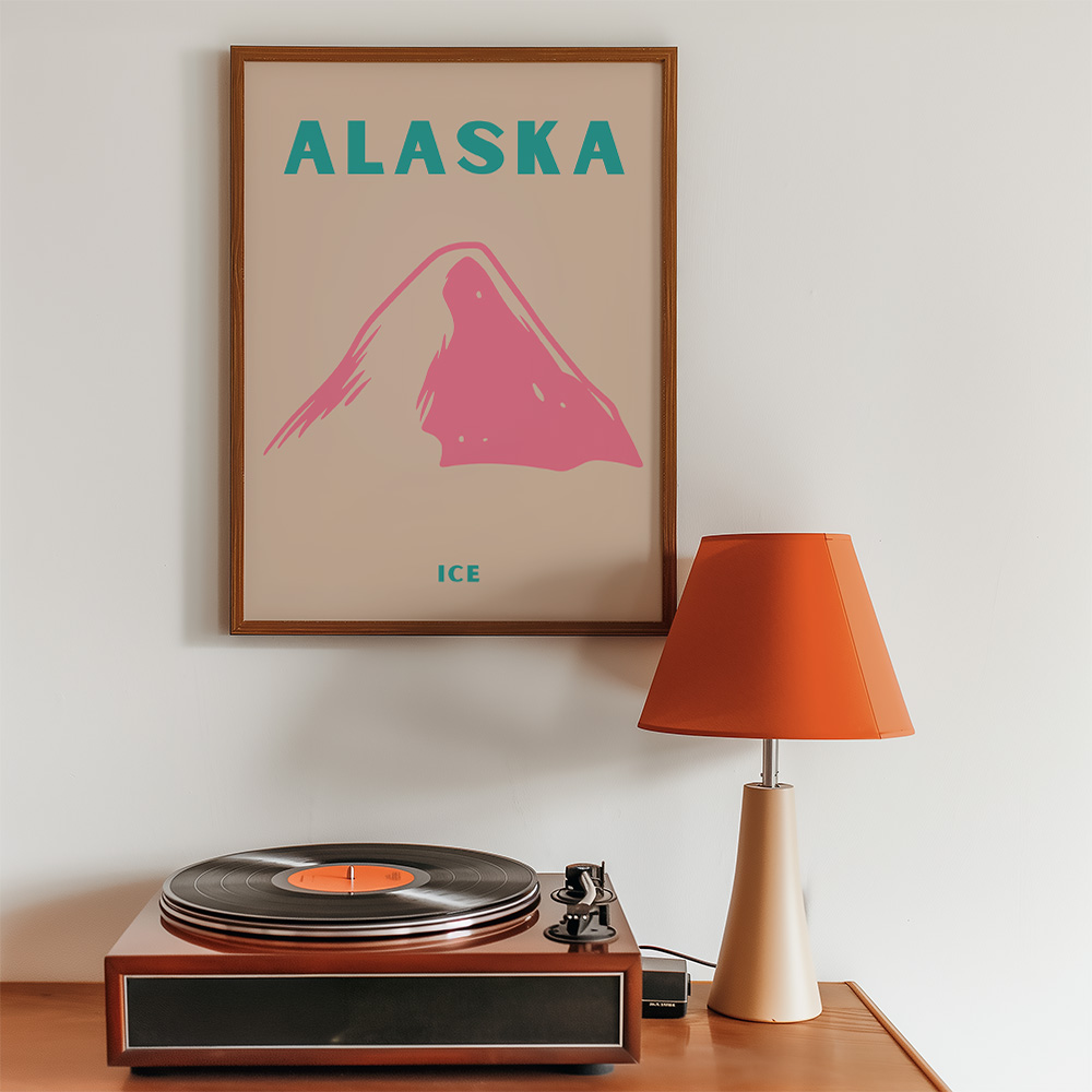 ALASKA VIBRANT TRAVEL POSTER