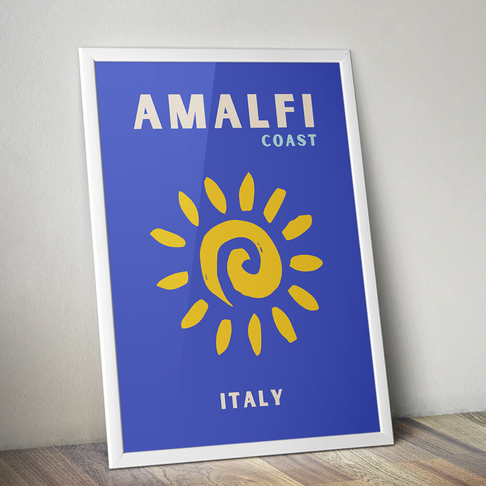 Alternative view of AMALFI COAST VIBRANT TRAVEL POSTER