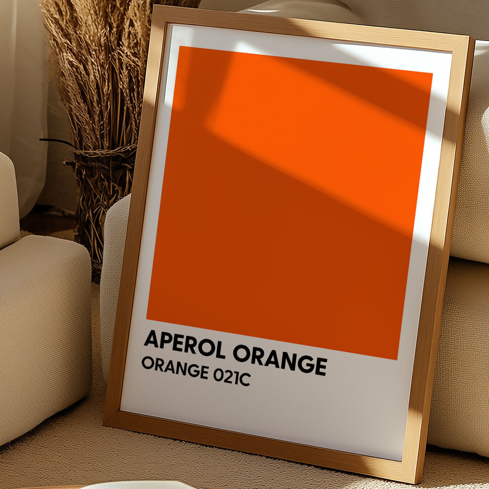 APEROL PANTONE STYLE BAR AND DRINKS POSTER