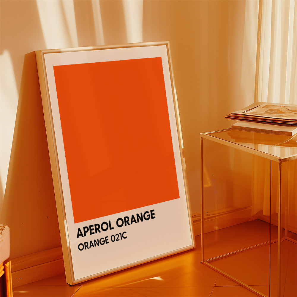 Alternative view of APEROL PANTONE STYLE BAR AND DRINKS POSTER