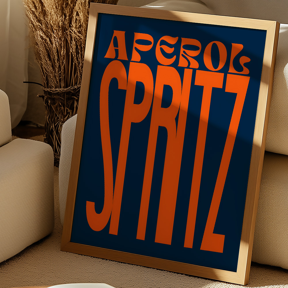 APEROL SPRITZ MAXI BAR AND DRINKS POSTER