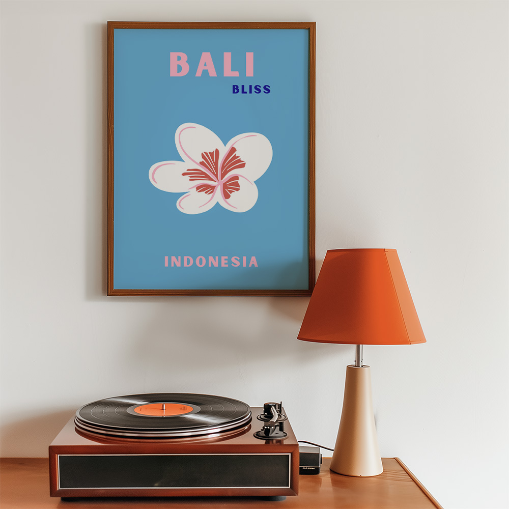 BALI VIBRANT TRAVEL POSTER