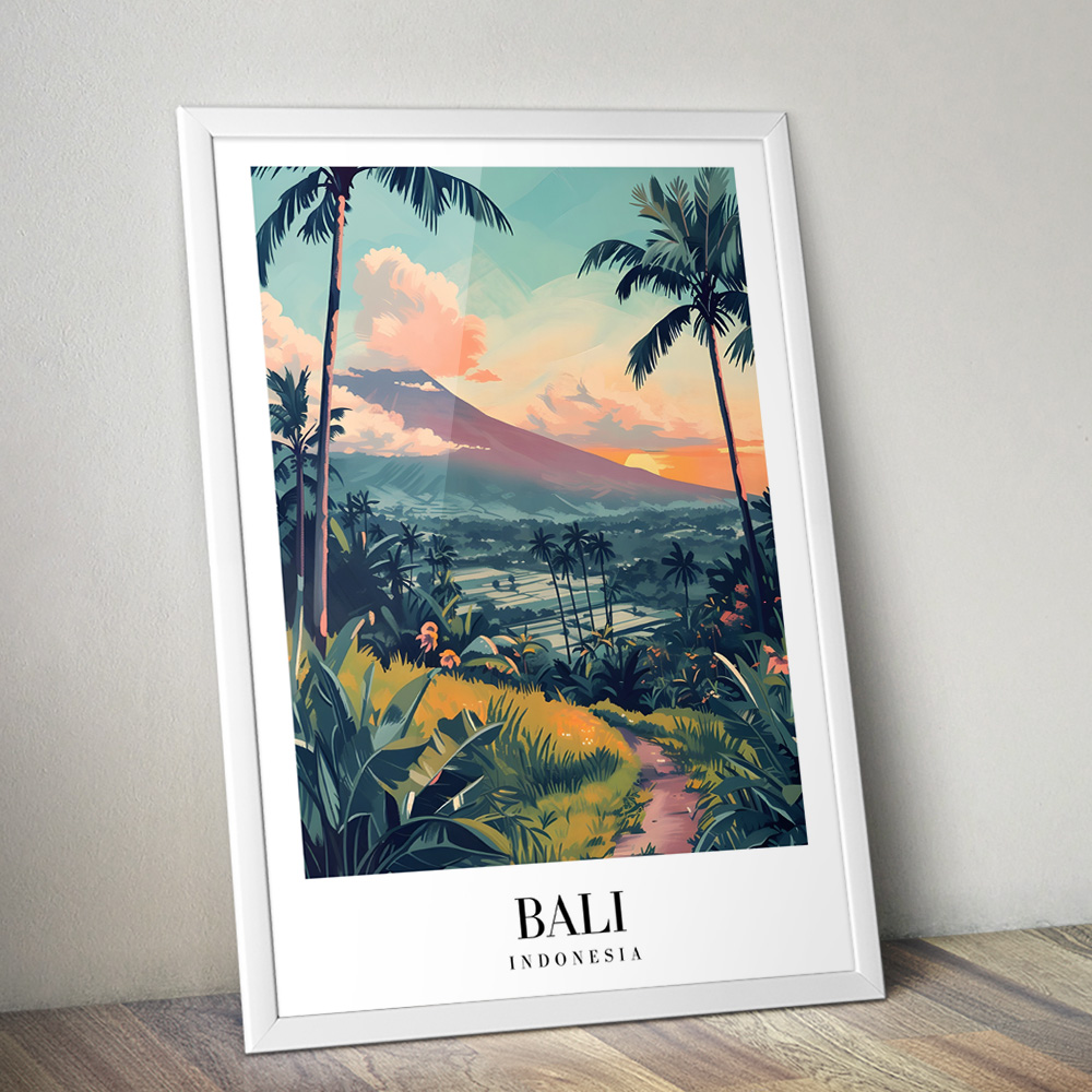 BALI VINTAGE TRAVEL POSTER