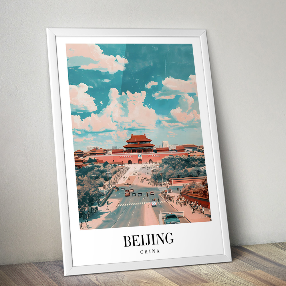 BEIJING VINTAGE TRAVEL POSTER