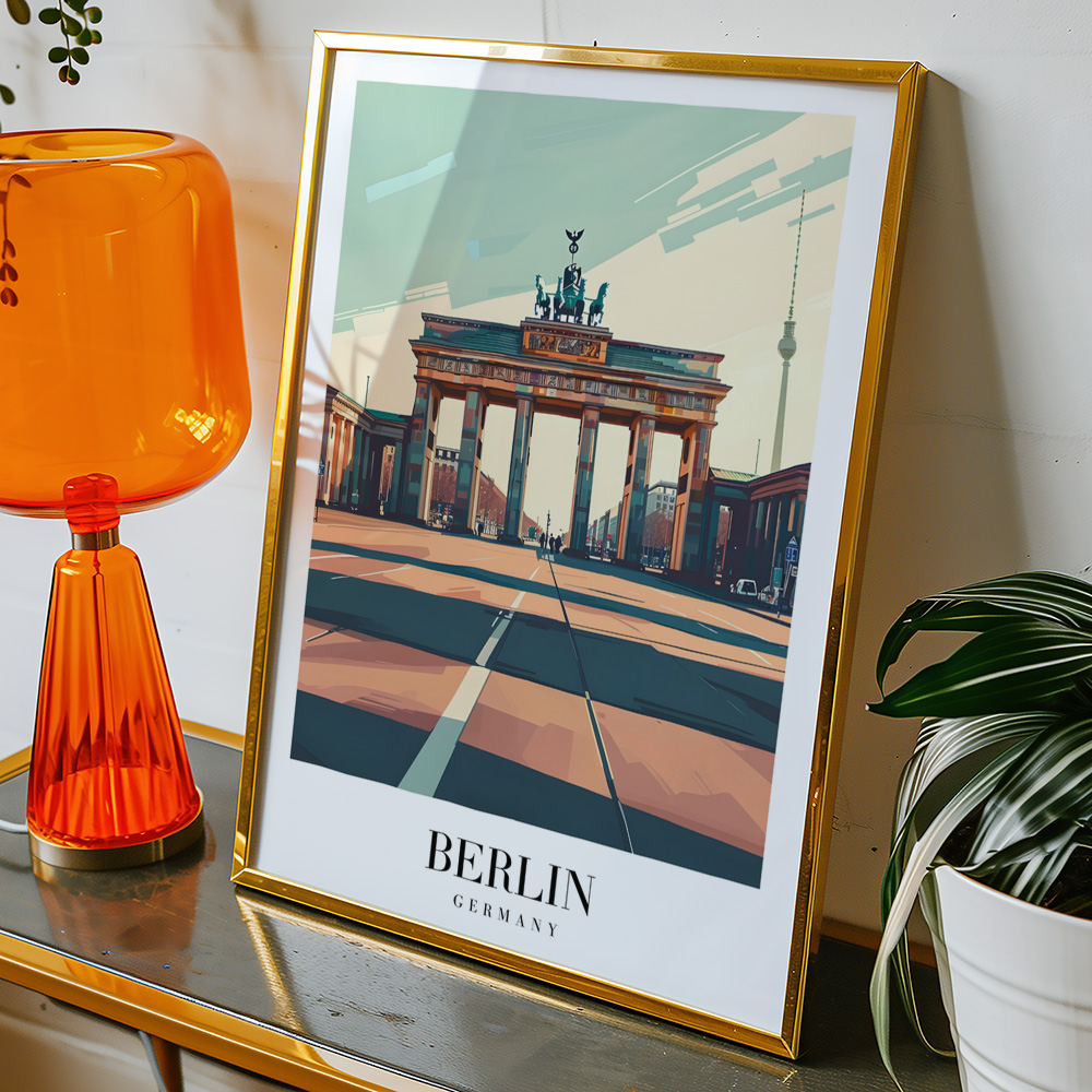 Alternative view of BERLIN VINTAGE TRAVEL POSTER