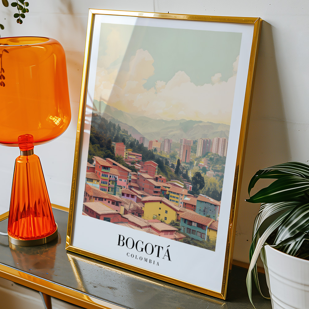 Alternative view of BOGOTA VINTAGE TRAVEL POSTER