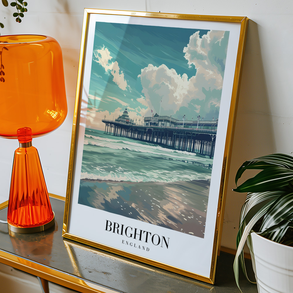 Alternative view of BRIGHTON VINTAGE TRAVEL POSTER