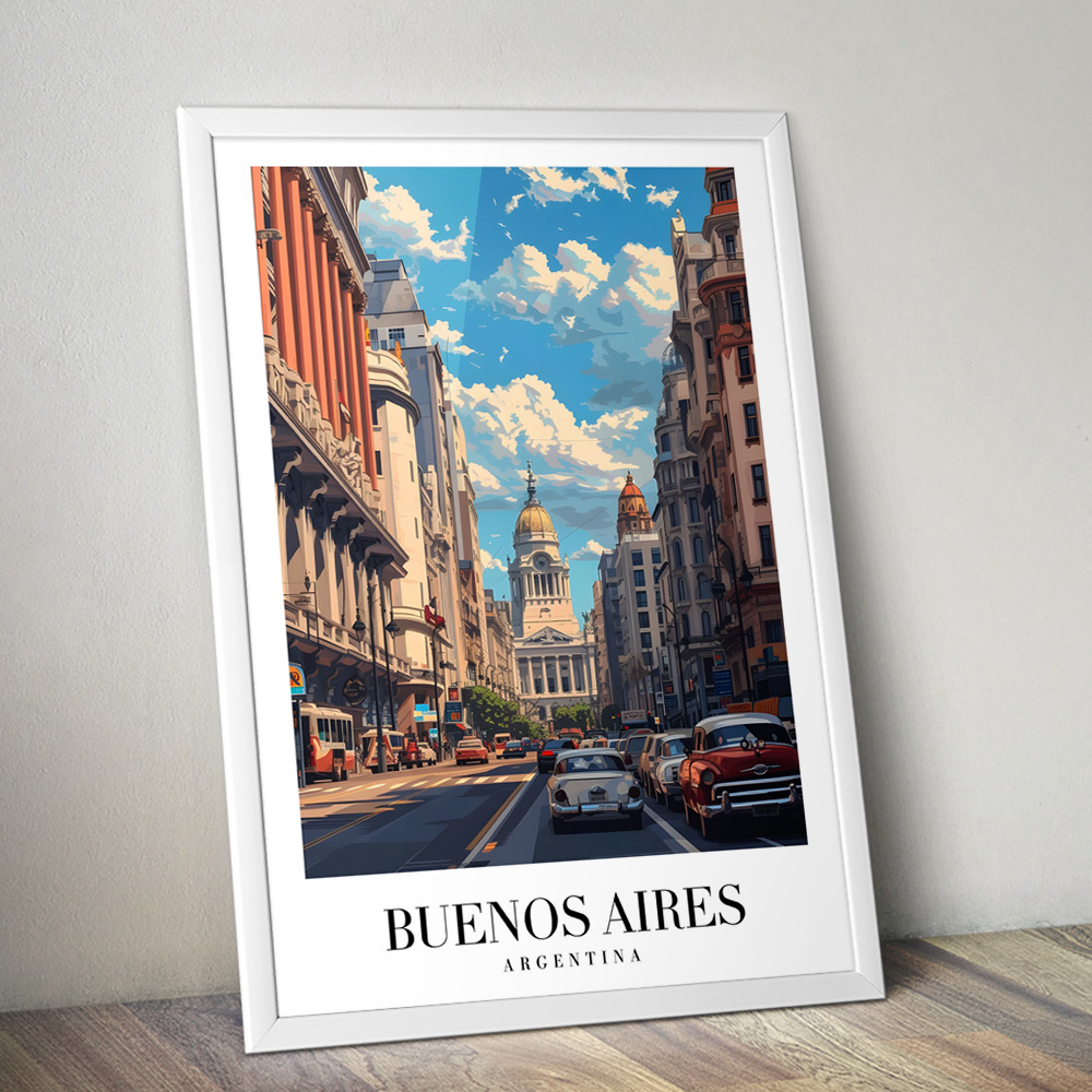 BUENOS AIRES VINTAGE TRAVEL POSTER