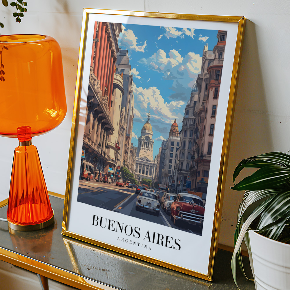 Alternative view of BUENOS AIRES VINTAGE TRAVEL POSTER