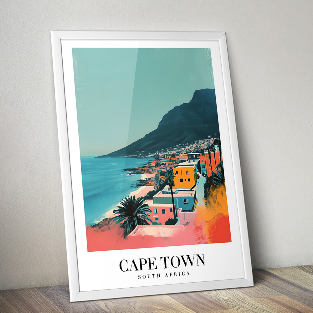 CAPE TOWN VINTAGE TRAVEL POSTER