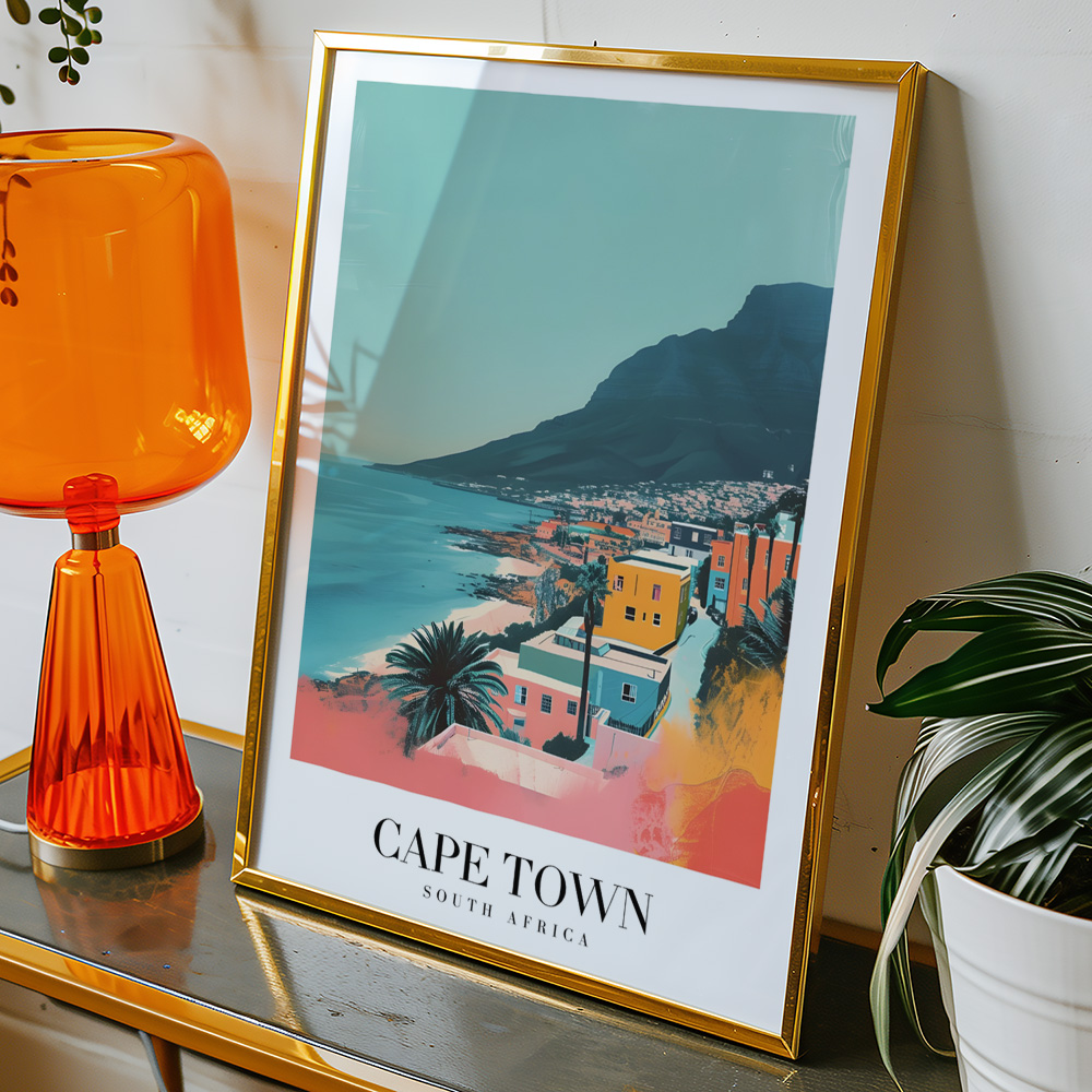 Alternative view of CAPE TOWN VINTAGE TRAVEL POSTER