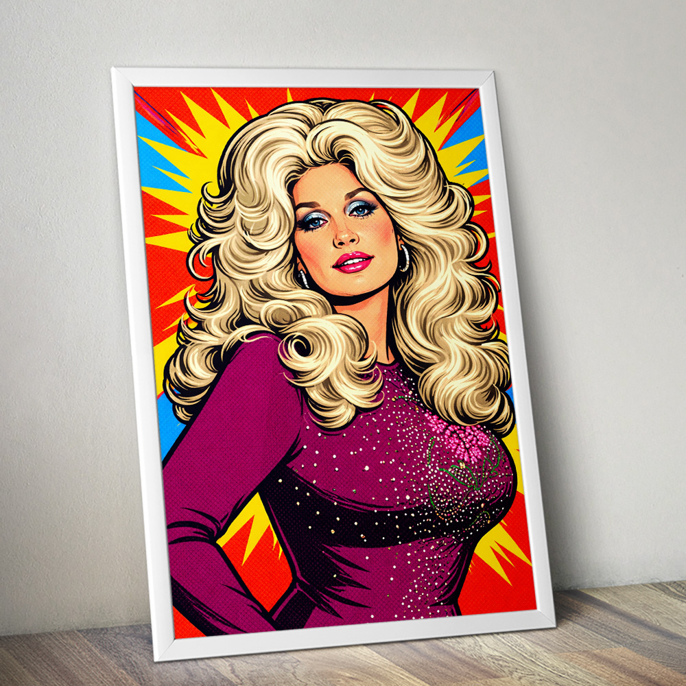 Alternative view of DOLLY PARTON MAXIMALIST POP ART STYLE POSTER