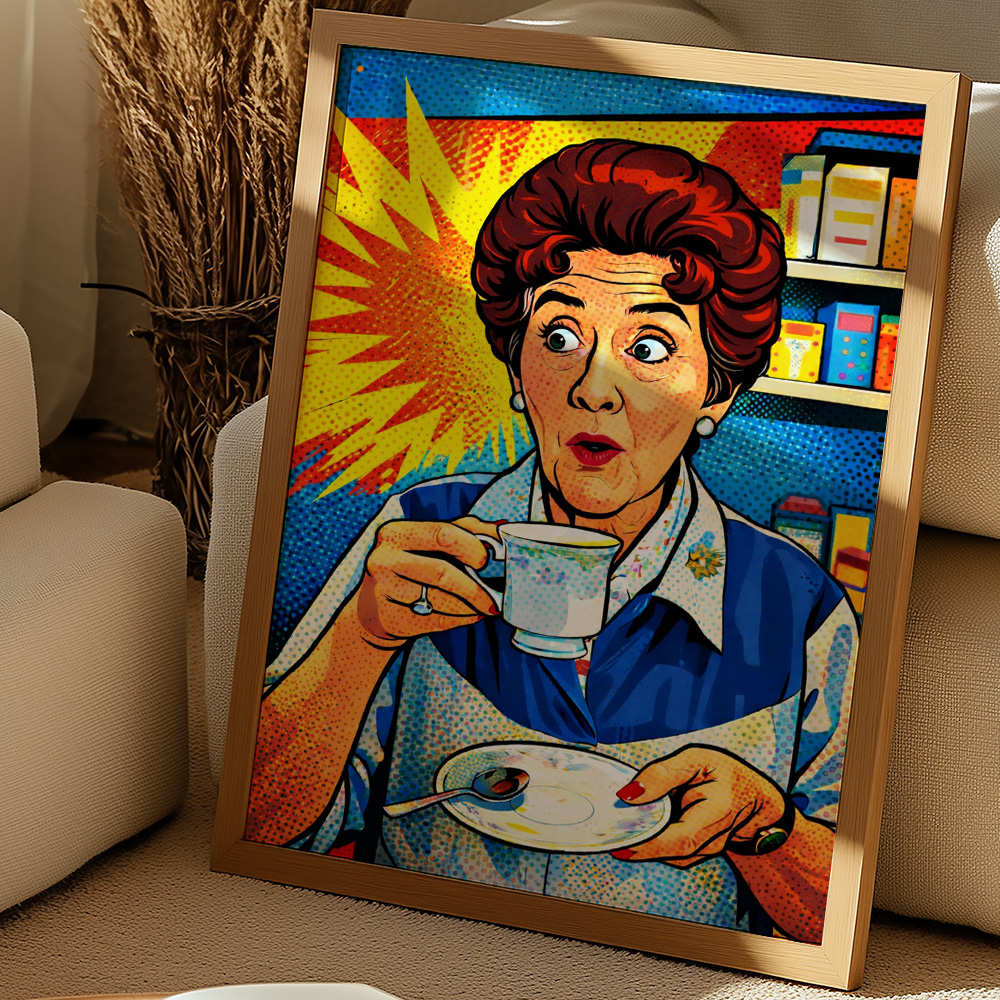 DOT COTTON MAXIMALIST POP ART STYLE POSTER