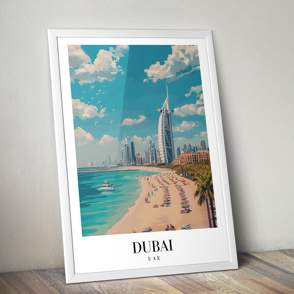 DUBAI VINTAGE TRAVEL POSTER