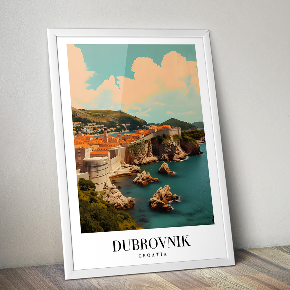 DUBROVNIK 2 VINTAGE TRAVEL POSTER