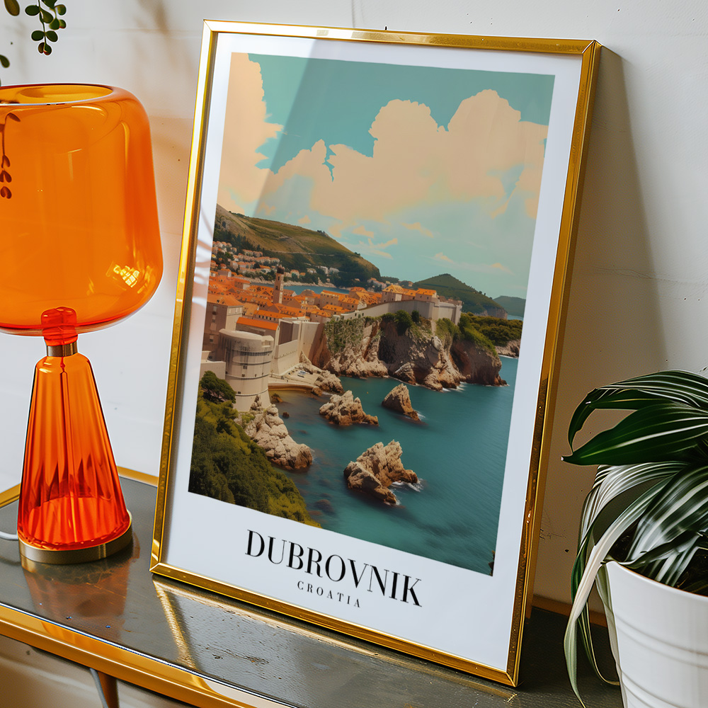Alternative view of DUBROVNIK 2 VINTAGE TRAVEL POSTER