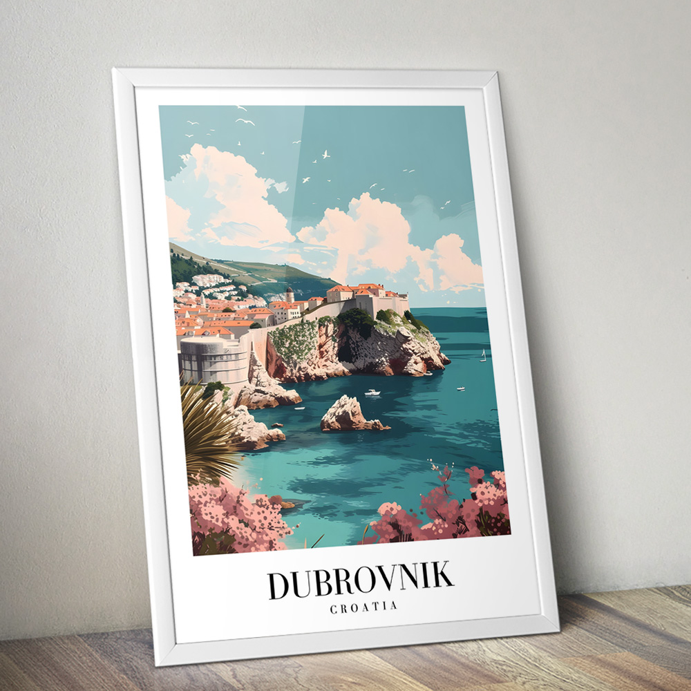 DUBROVNIK VINTAGE TRAVEL POSTER