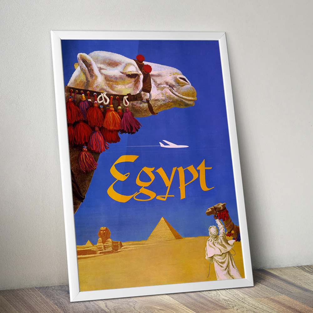 Alternative view of EGYPT VINTAGE TRAVEL ADVERT POSTER
