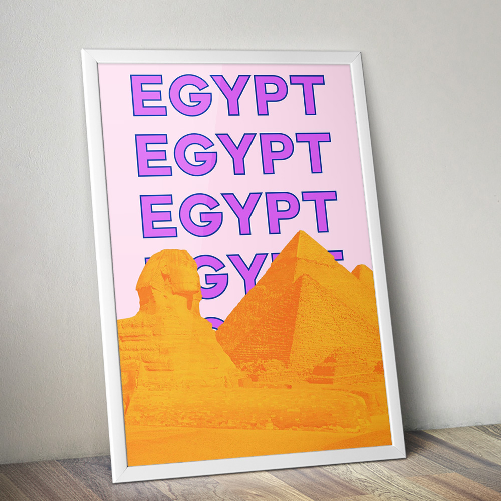 Alternative view of EGYPT VIBRANT TRAVEL POSTER