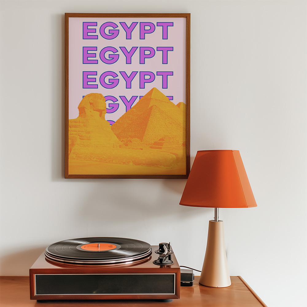 EGYPT VIBRANT TRAVEL POSTER