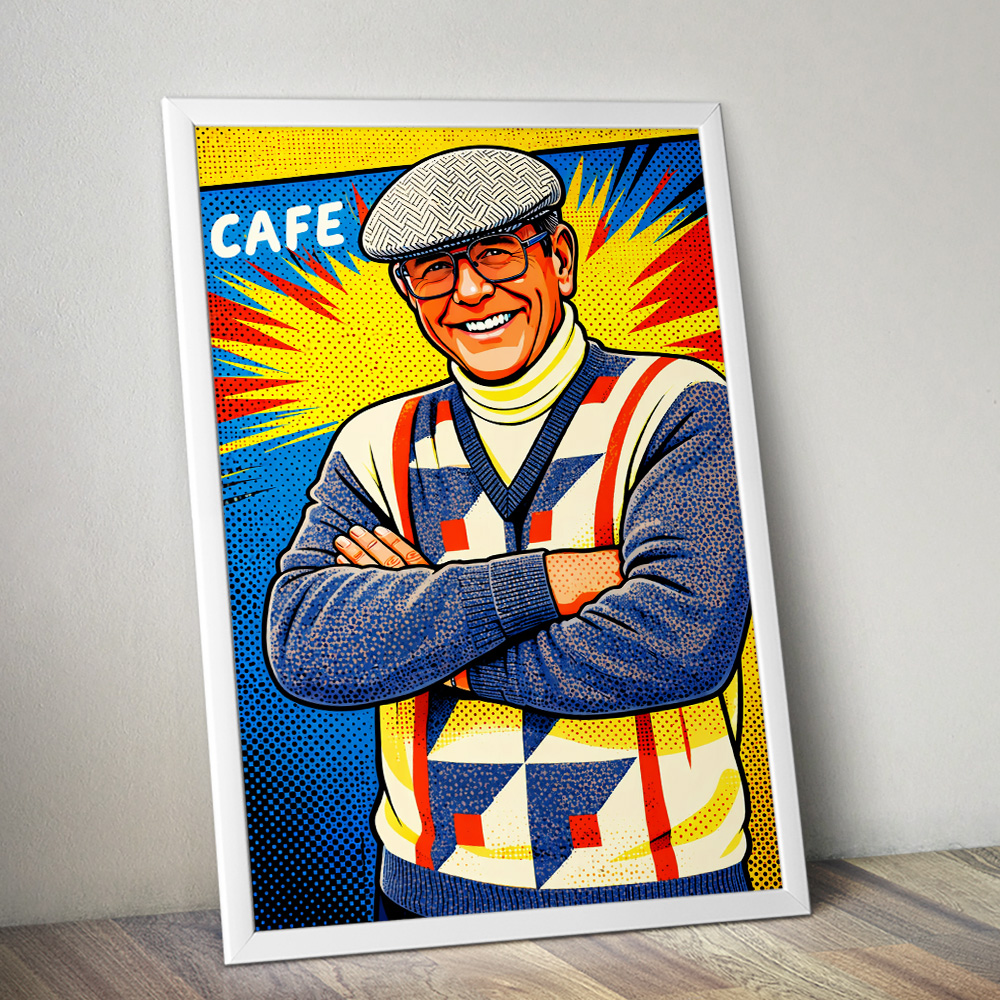 Alternative view of FRANK BUTCHER MAXIMALIST POP ART STYLE POSTER
