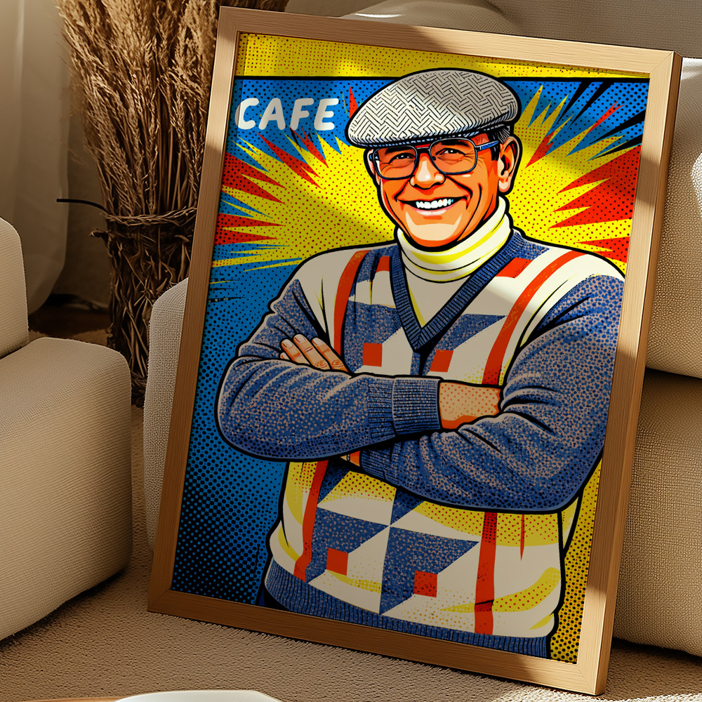 FRANK BUTCHER MAXIMALIST POP ART STYLE POSTER