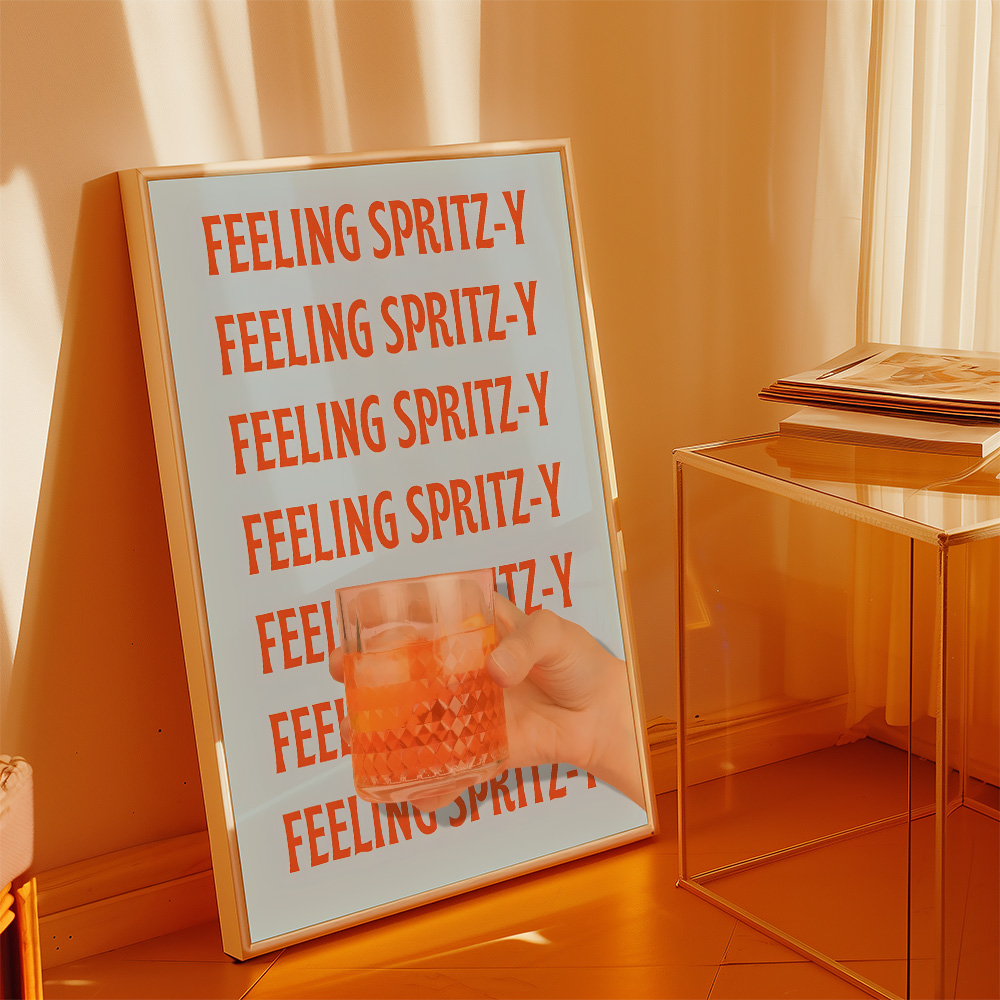 Alternative view of FEELING SPRITZY BAR AND DRINKS POSTER