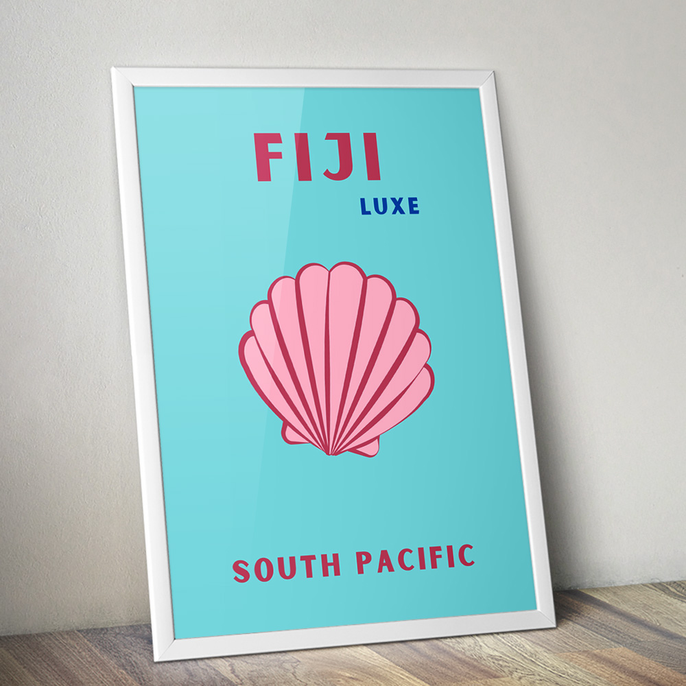 Alternative view of FIJI VIBRANT TRAVEL POSTER