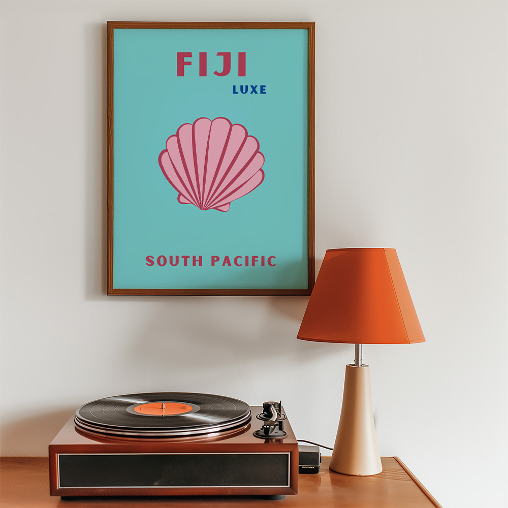 FIJI VIBRANT TRAVEL POSTER