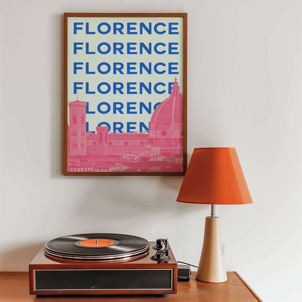 FLORENCE VIBRANT TRAVEL POSTER