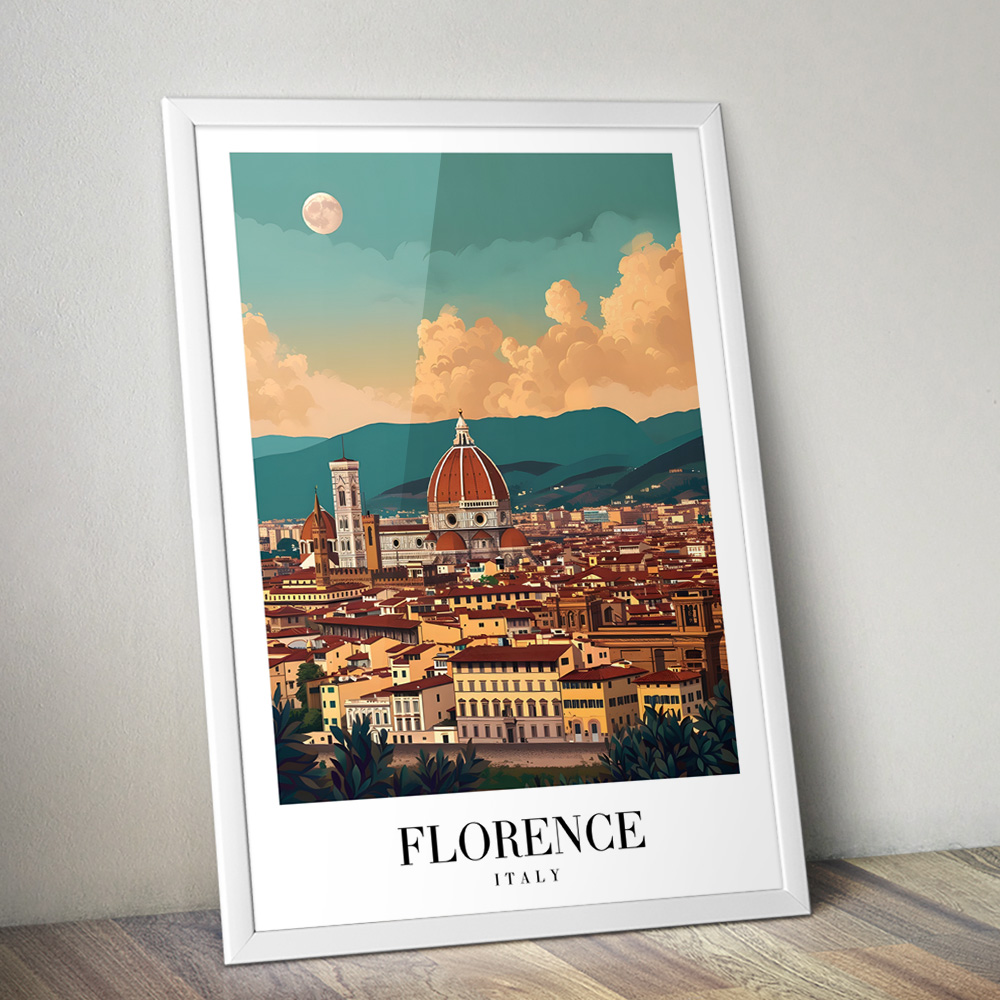 FLORENCE VINTAGE TRAVEL POSTER