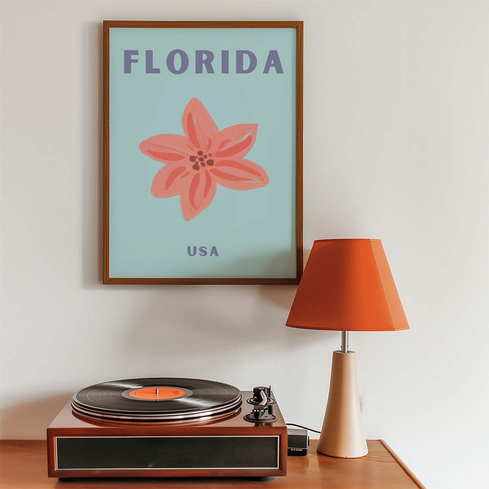 FLORIDA VIBRANT TRAVEL POSTER