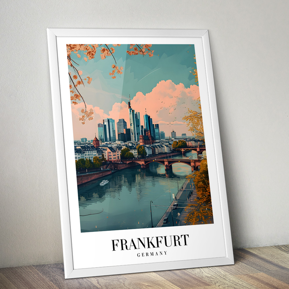 FRANKFURT VINTAGE TRAVEL POSTER