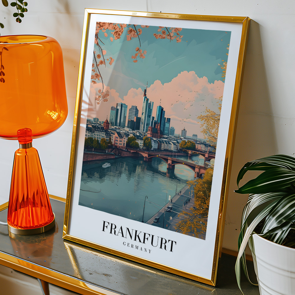 Alternative view of FRANKFURT VINTAGE TRAVEL POSTER