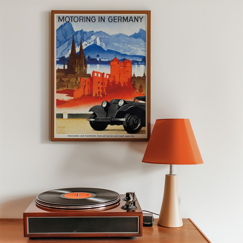GERMANY VINTAGE TRAVEL ADVERT POSTER