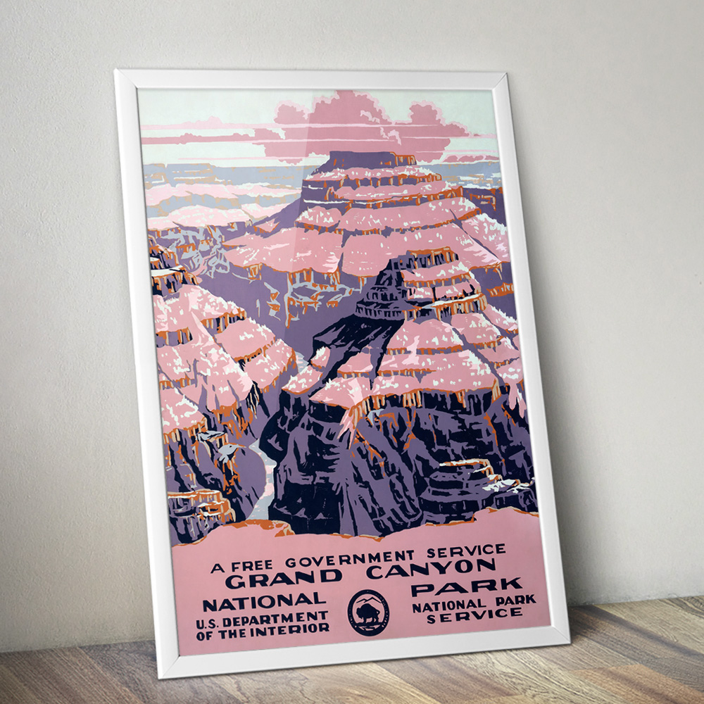 Alternative view of GRAND CANYON VINTAGE TRAVEL ADVERT POSTER