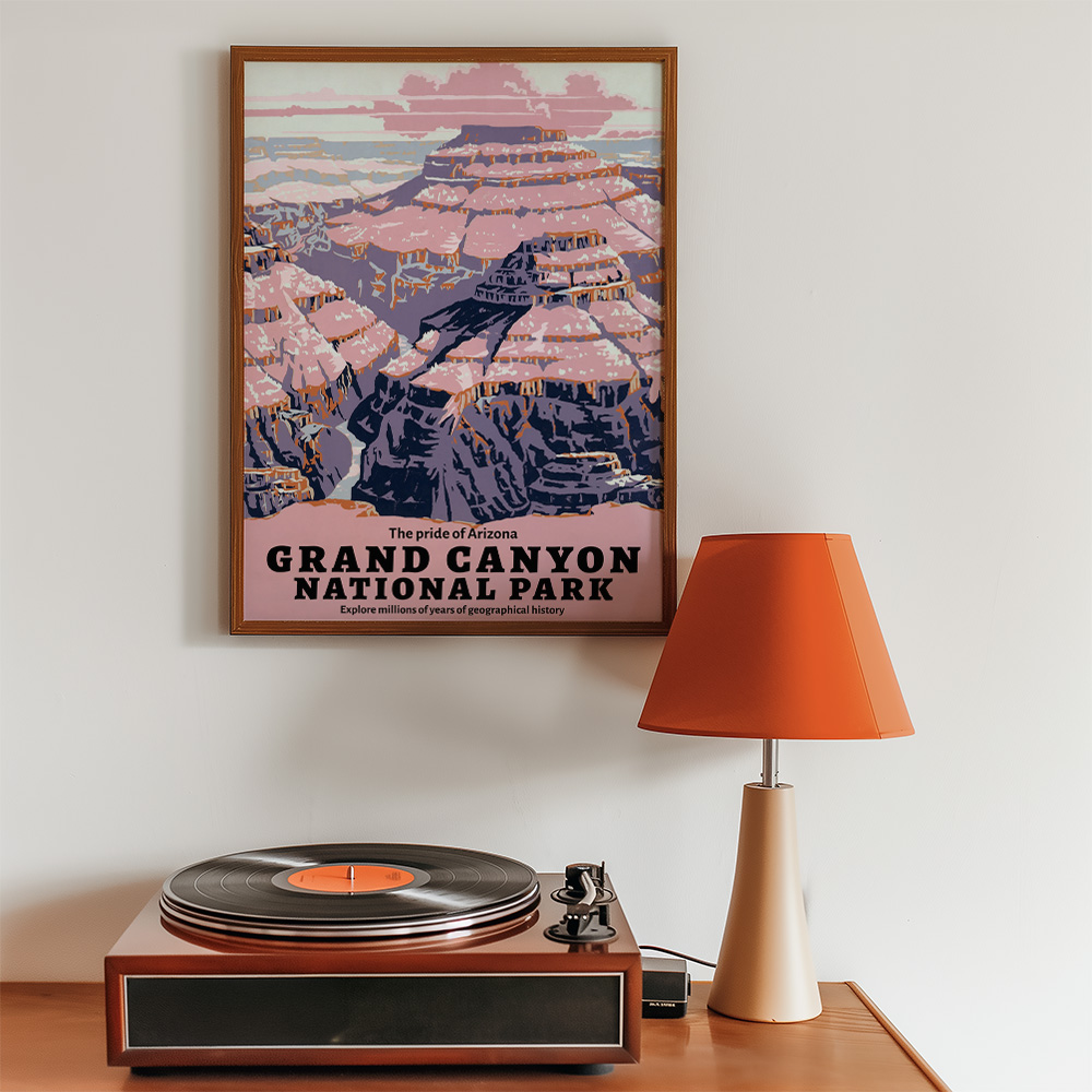 GRAND CANYON NATIONAL PARK VINTAGE TRAVEL ADVERT POSTER