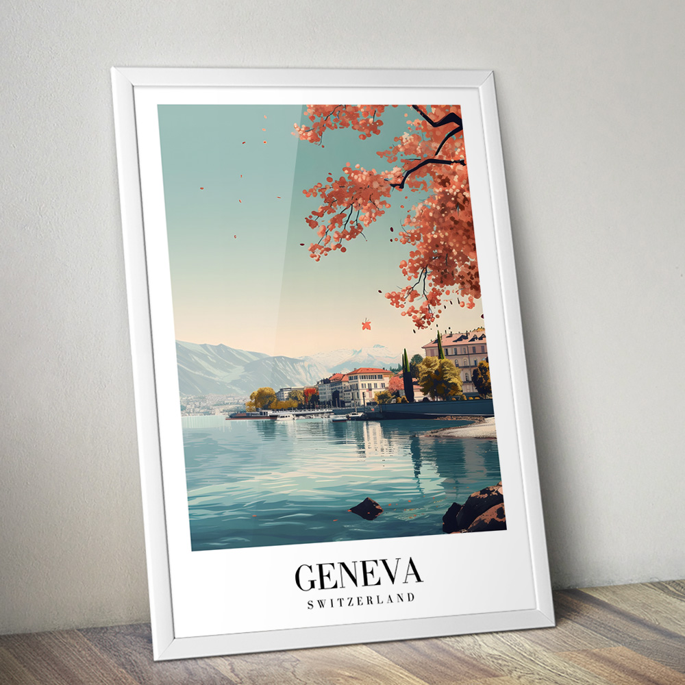 GENEVA VINTAGE TRAVEL POSTER