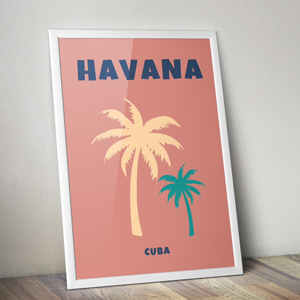 Alternative view of HAVANA VIBRANT TRAVEL POSTER