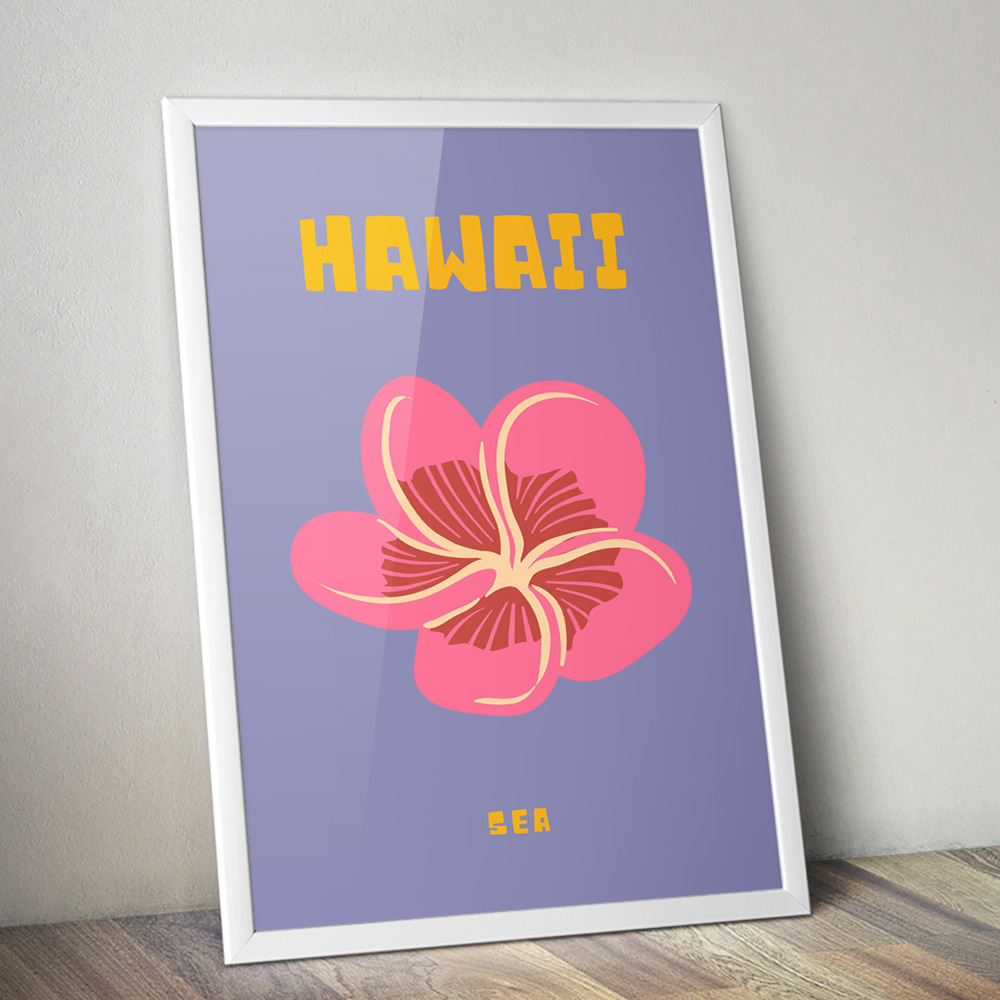 Alternative view of HAWAII VIBRANT TRAVEL POSTER