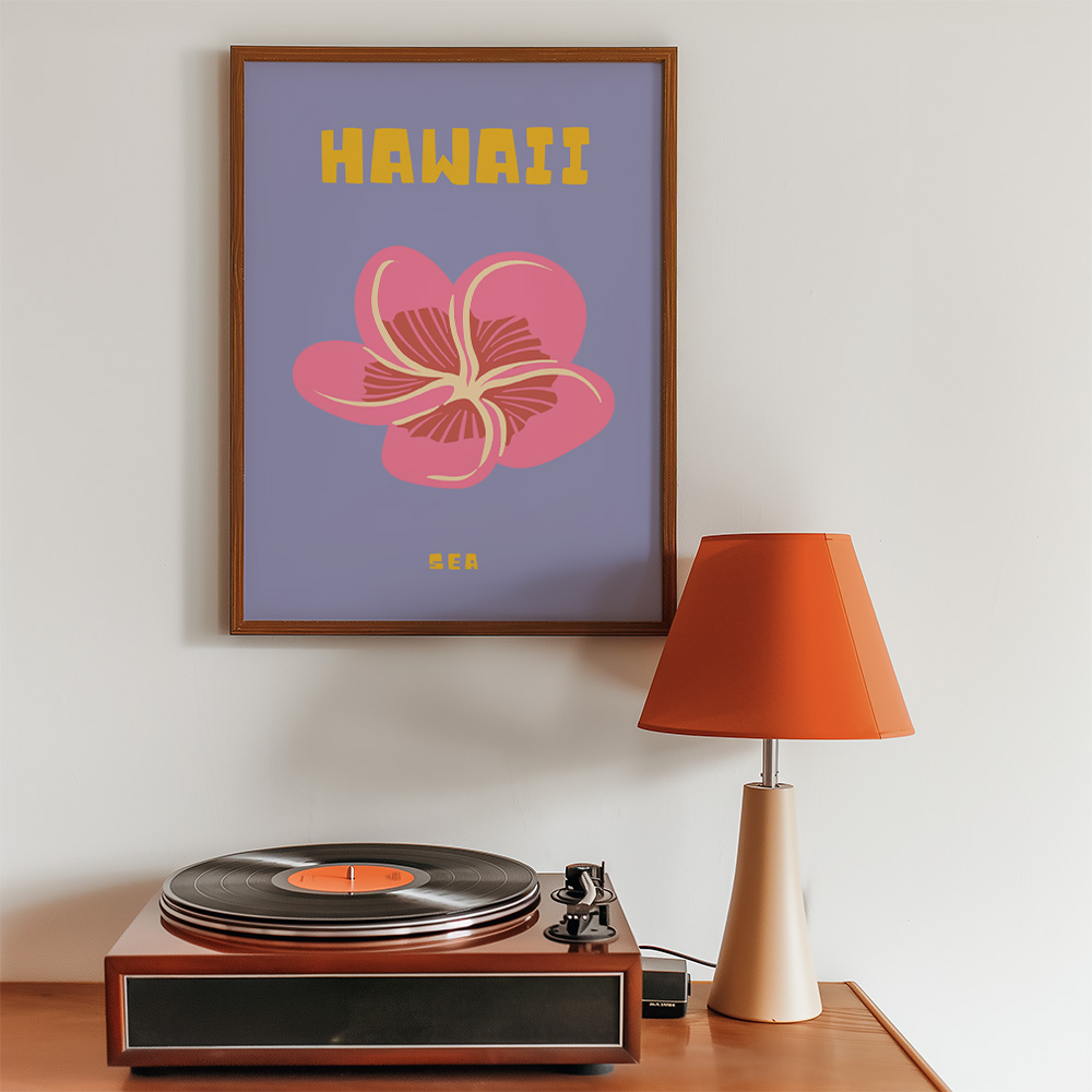 HAWAII VIBRANT TRAVEL POSTER