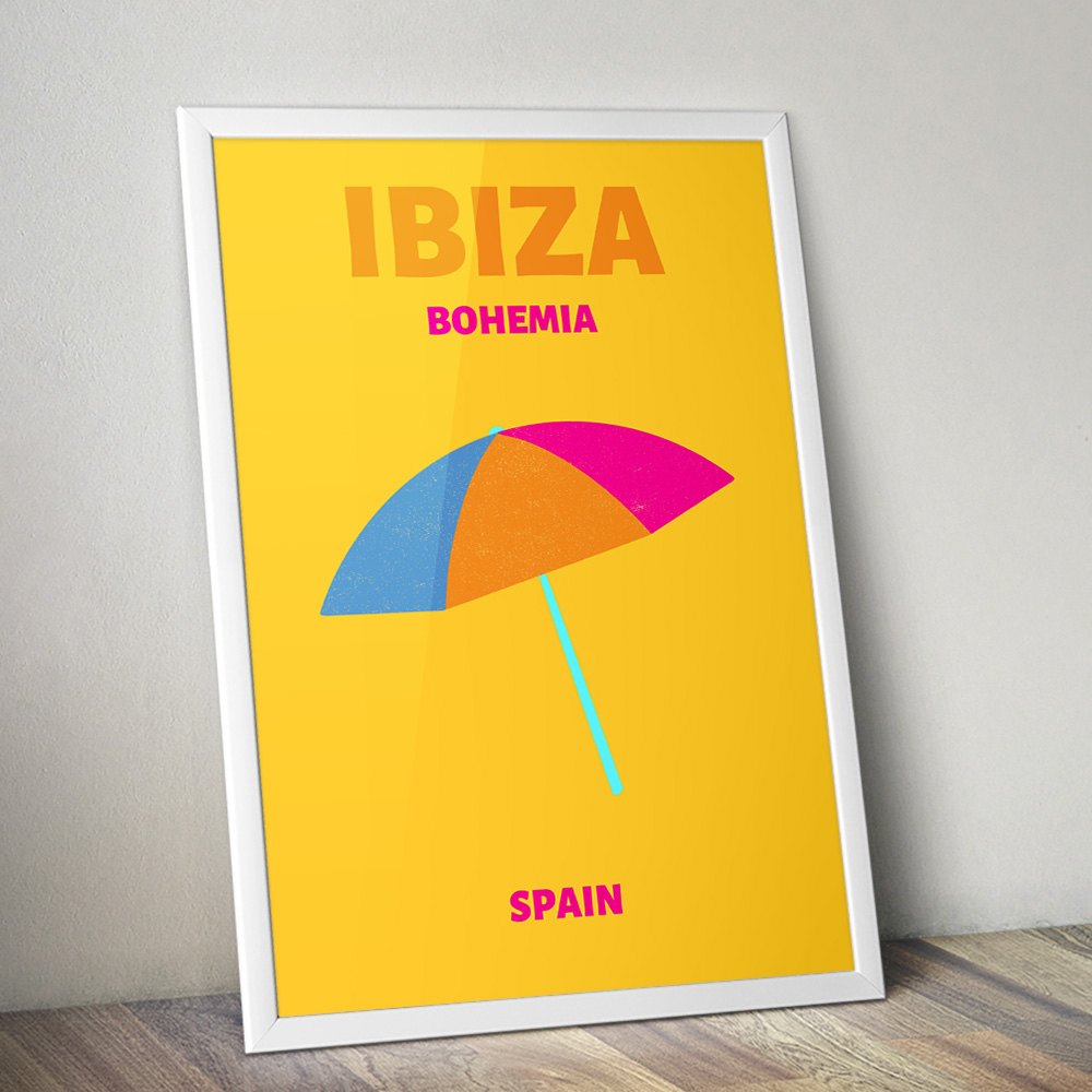 Alternative view of IBIZA BOHEMIA VIBRANT TRAVEL POSTER