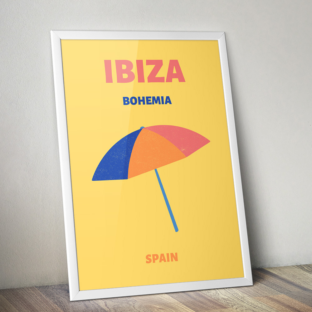 Alternative view of IBIZA VIBRANT TRAVEL POSTER