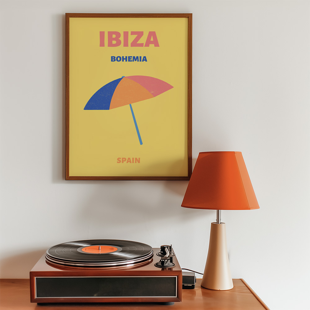 IBIZA VIBRANT TRAVEL POSTER