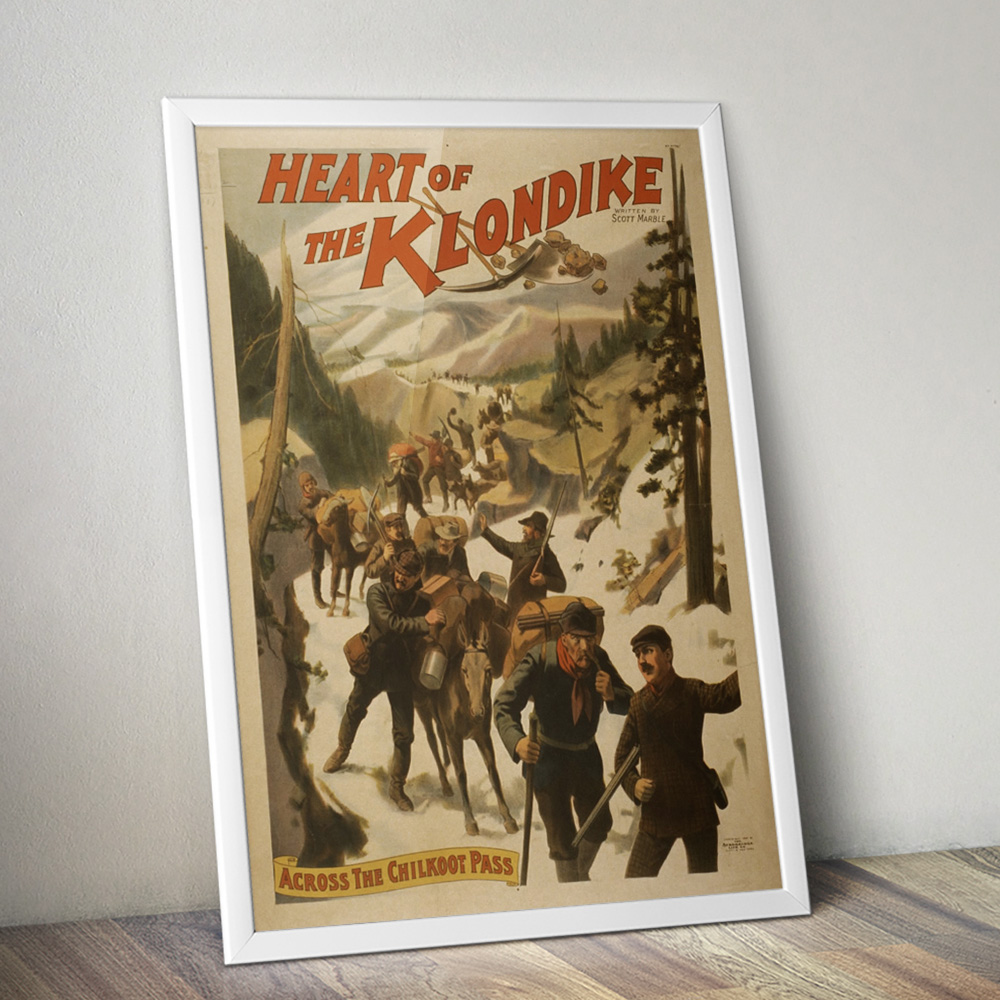 Alternative view of KLONDIKE VINTAGE TRAVEL ADVERT POSTER