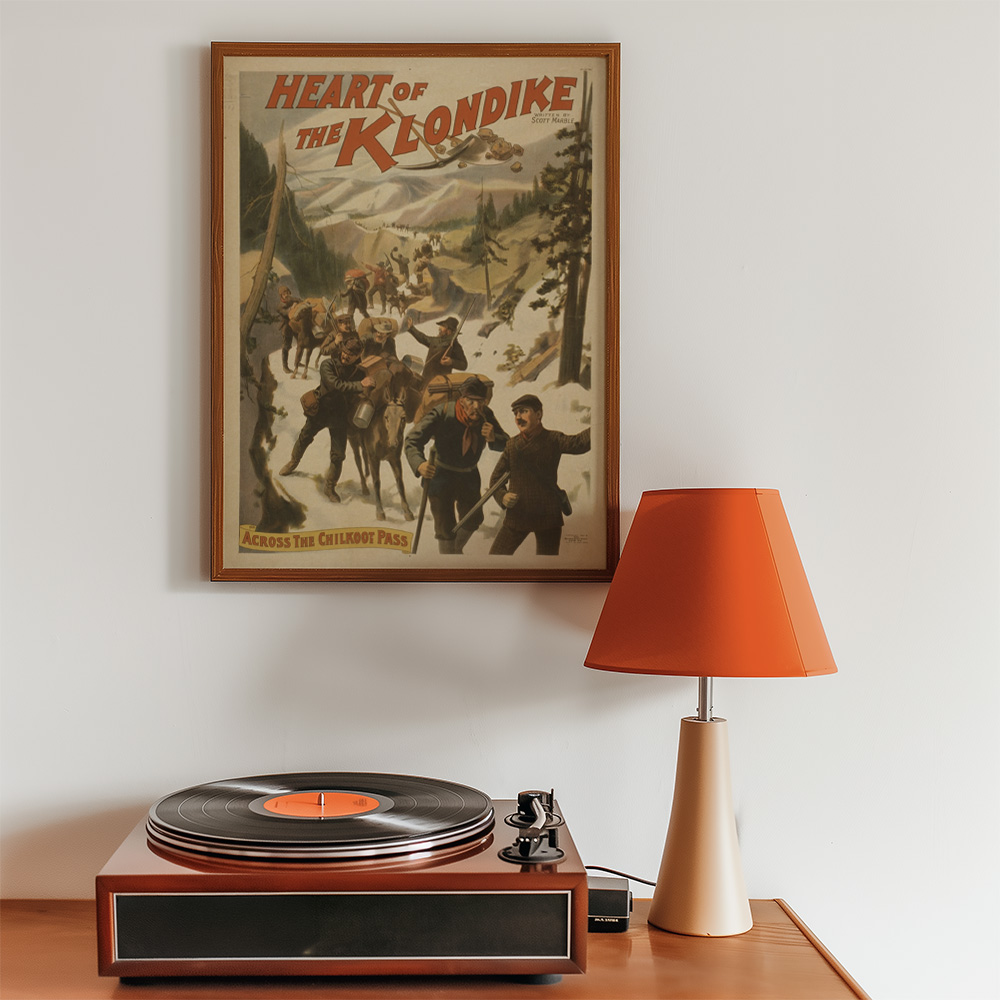KLONDIKE VINTAGE TRAVEL ADVERT POSTER