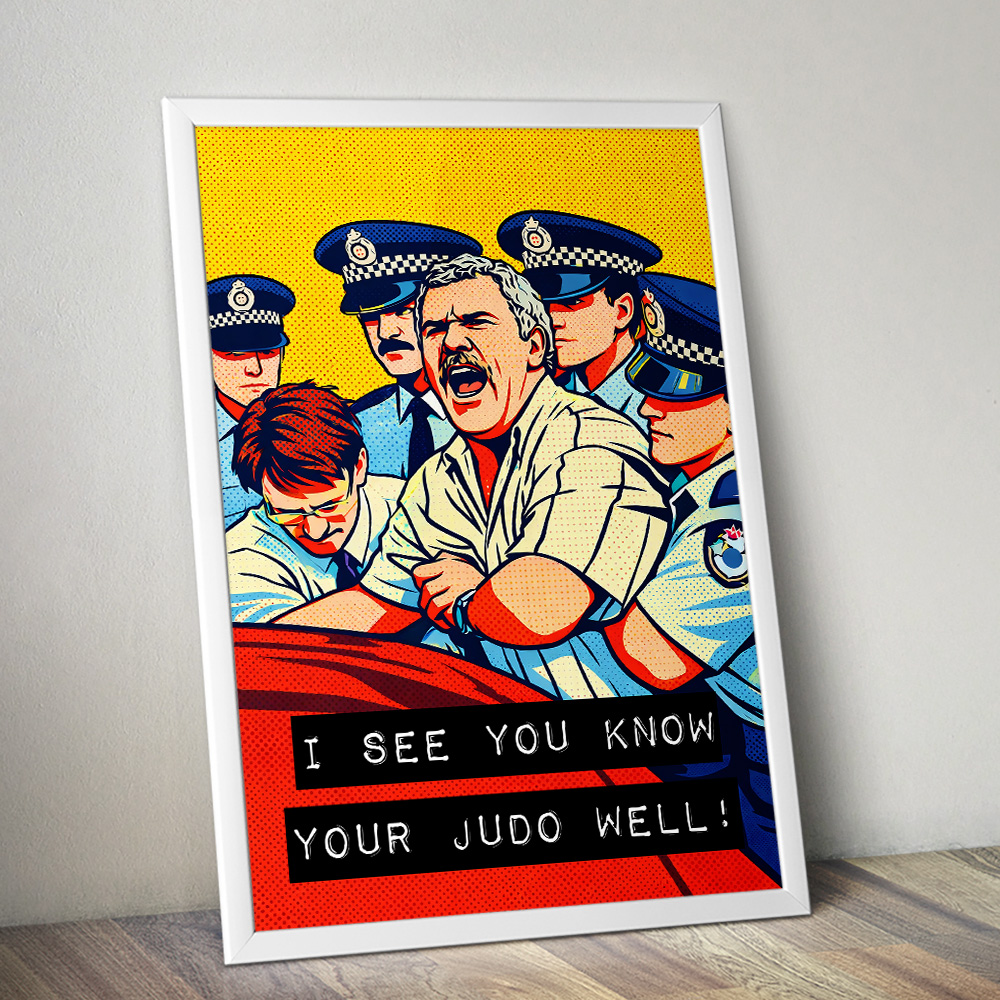 Alternative view of KNOW YOUR JUDO WELL MAXIMALIST POP ART STYLE POSTER