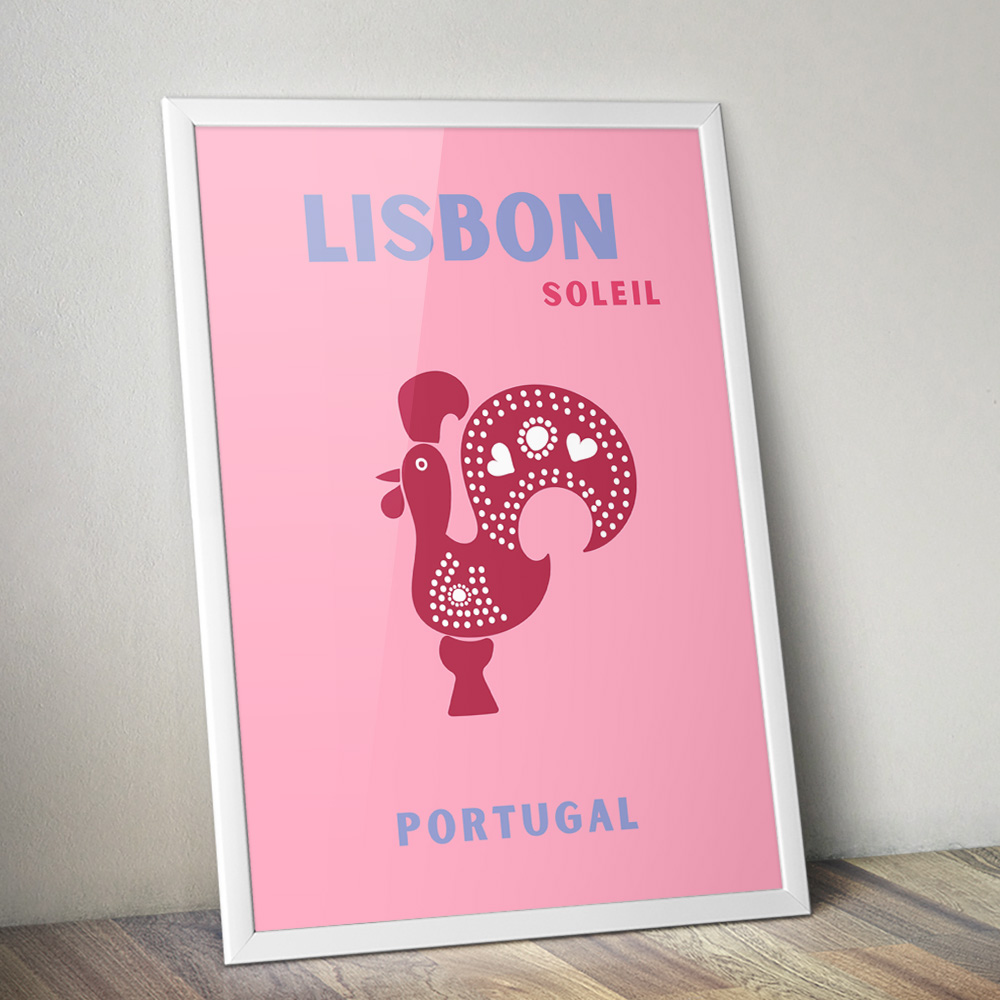 Alternative view of LISBON VIBRANT TRAVEL POSTER