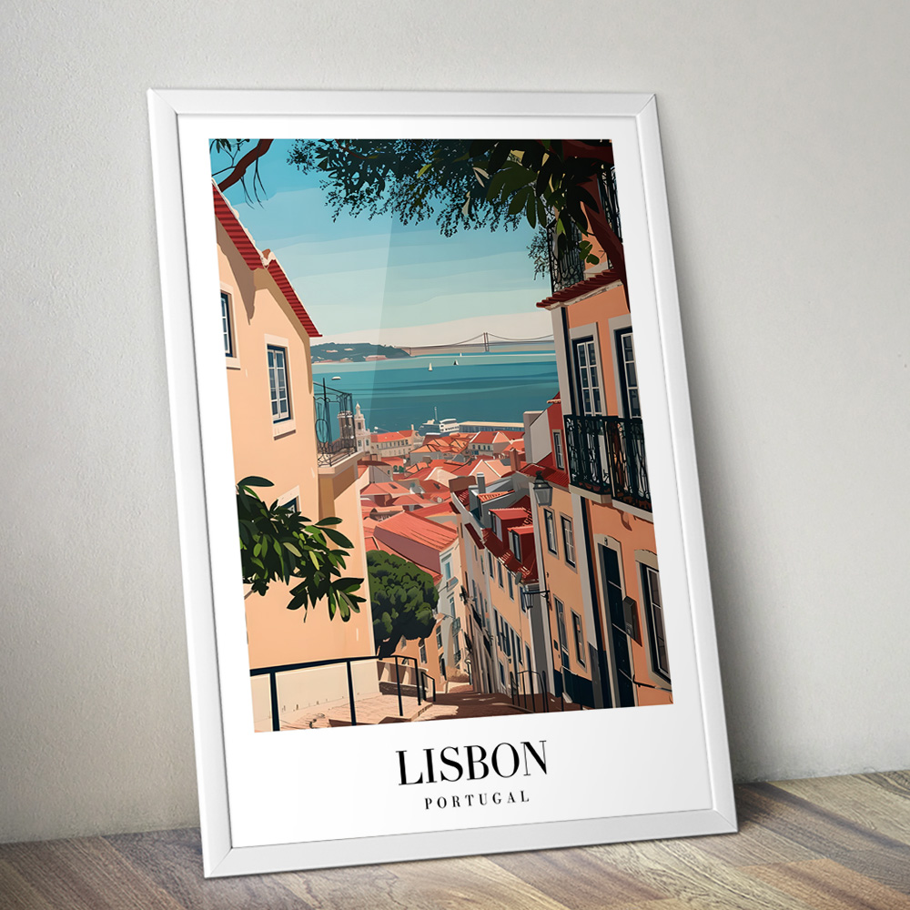 LISBON VINTAGE TRAVEL POSTER