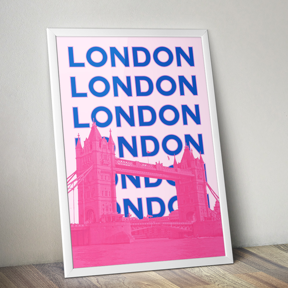 Alternative view of LONDON VIBRANT TRAVEL POSTER
